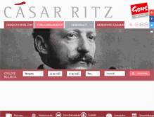 Tablet Screenshot of caesar-ritz.ch
